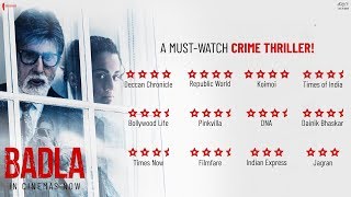 Badla Full Movie  Taapsee Pannu  Amitabh Bachchan  Amrita Singh  Tony Luke  Review amp Facts HD [upl. by Nayrbo]