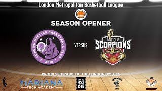 LMBL D1 202425  London Mystics v Enfield Scorpions [upl. by Akeenahs357]