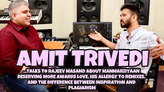 Amit Trivedi interview with Rajeev Masand I Awards I Remixes I Plagiarism [upl. by Salbu6]