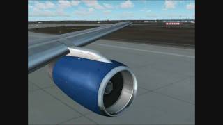 British Airways Boeing 757 Takeoff Madrid Barajas FS2004HD [upl. by Naawaj]