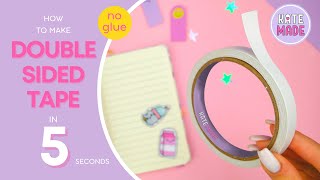 How to make double sided tape at home  NO GLUE [upl. by Annairam]