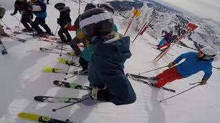 Advice from a ski instructor on how to ski Corbets couloir [upl. by Ennahtur]