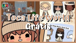 TOCA LIFE WORLD COMO TER O JOGO TODO DESBLOQUEADO NO TOCA BOCA  PACOTE DE ROUPAS BEGE NewStylePack [upl. by Minta302]