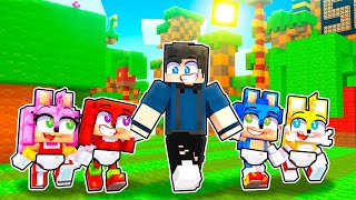 MINECRAFT MAS VIREI PAI DO SONIC E SEUS AMIGOS [upl. by Noynek]