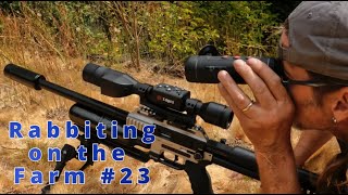 Air Rifle Hunting Stalking Rabbits at the Mountain Rabbit Farm [upl. by Issor]