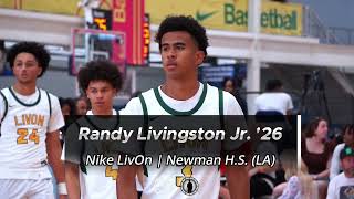 Randy Livingston Jr LivOnNewman 2026 PG  EYBL amp MADE Hoops Highlights [upl. by Hedveh847]