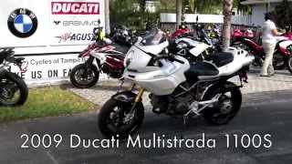 PreOwned 2009 Ducati Multistrada 1100S in White Walkaround Video at Euro Cycles of Tampa Bay [upl. by Aynwat158]