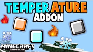 TEMPERATURES ADDON MINECRAFT PE [upl. by Killoran]