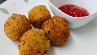 Loaded crispy mashed potato and onion balls starter recipe [upl. by Ferrigno]