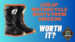 Budget Motorcycle Boots from Amazon  Worth it or waste of Money O’Neal Rider Boots honest review [upl. by Mik]