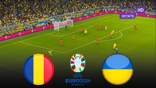 🔴 LIVE  Romania vs Ukraine  UEFA Euro 2024  Live Score Watch Along Pes 21 Gameplay [upl. by Eniamert572]