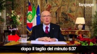 Il discorso di Napolitano la prova che era registrato e tagliato [upl. by Abehsat]