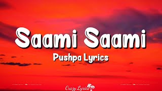 Saami Saami Lyrics HINDI VERSION  Pushpa  Sunidhi Chauhan Allu Arjun Rashmika Mandanna [upl. by Mada]