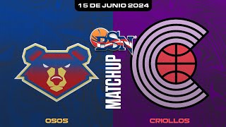 Osos de Manati vs Criollos de Caguas  BSN2024 [upl. by Sada]