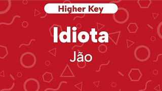 Karaoke Idiota  Jão  Higher Key Cover [upl. by Irovi524]