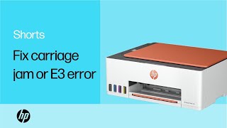 Fix a carriage jam or E3 error  HP printers  HP Support [upl. by Notsruht]