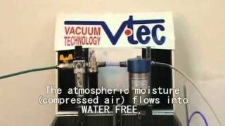 Demo Compressed air Filter Water separator water drierdryer Water FreeWF [upl. by Hubie310]