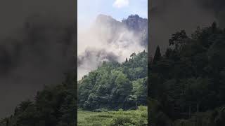 Biggest landslide hill village darjulavillage landslidetravel shorts nepal [upl. by Ahsinaj]