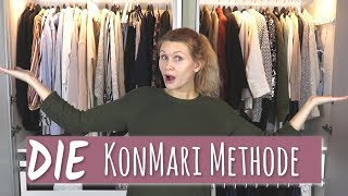 KONMARI METHODE  Kleiderschrank ausmisten und neu organisieren  Marie Kondo [upl. by Yrtnej]