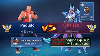 I MET A TRASHTALKER GLOBAL KHALEED IN RANKED AND THIS HAPPENED… [upl. by Ayrolg497]