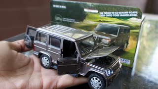 Unboxing of Mini Mahindra Bolero Power ZLX Diecast Toy Car Modified with LEDs [upl. by Othella]