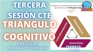 CEAA Triángulo Cognitivo Descarga Formato Tercera Sesión CTE 2022 Preescolar Primaria Secundaria [upl. by Hines618]