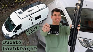 Dachträger aus Aluprofilen selber bauen Pilzkopfhalter  DIY Roof Rack  Ducato Ausbau Vlog Teil 11 [upl. by Rahab503]