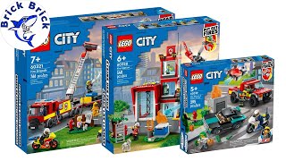 LEGO City Compilation Fire Sets 2022  Speed Build Review [upl. by Sneve547]