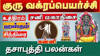 கன்னி  சனி திசை  குரு வக்ர பெயர்ச்சி 2024  2025  Kanni  Sani Thisai  Guru Vakra Peyarchi 2024 [upl. by Philina]