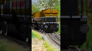 MOST DANGEROUS BUMPY RAILWAY TRACKS train shorts [upl. by Ecirtael941]