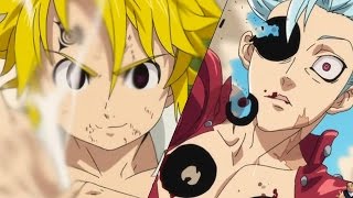 AMV Nanatsu no Taizai  The seven deadly Sins  Meliodas vs Ban  Stronger [upl. by Esiuqram953]