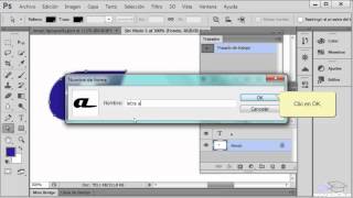 Curso de Photoshop CS6 152 Crear tipografía personalizada [upl. by Barvick368]