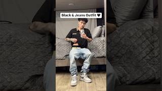 HOW to Style Black Polo amp Jeans Outfit outfit ootd fashion black shorts [upl. by Lacram]