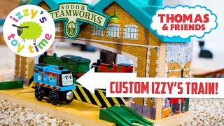 IZZYS CUSTOM THOMAS TRAIN with James Sorts It Out Thomas and Friends Fun Toy Trains [upl. by Riley]