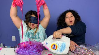 Mary CHEATED Blindfolded Slime Challenge [upl. by Nimar]