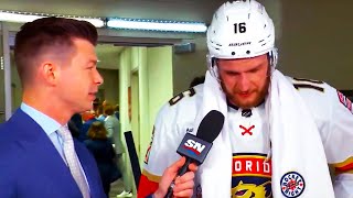 Alexander Barkov Interview after Panthers win in Game 3  Panthers vs Oilers Game 3 Highlights [upl. by Aiyn]