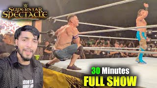 VLOG WWE Superstar Spectacle 2023 RINGSIDE  John Cena amp Seth Rollins in Hyderabad Match Highlights [upl. by Ruomyes]