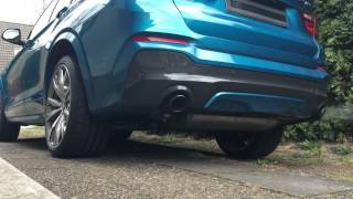 BMW X4 M40i exhaust sound  acceleration 260 kmh [upl. by Simons692]