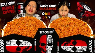 WORLD HOTTEST JOLOCHIP CHALLENGE😱🔥3X SPICY NOODLE  MY MONTHLY INCOME🤔QNA  ONE CHIP CHALLENGE [upl. by Ardnuaed]