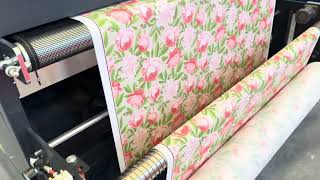 HJD i3200 heads roll to roll textile printer [upl. by Okimat]