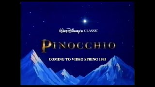 Pinocchio UK VHS Trailer Spring 1995 [upl. by Hamforrd500]