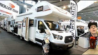 Roller Team Kronos 290 M RV Camper Van Rollerteam Ford Transit new model walkaround  interior K1331 [upl. by Acceber732]