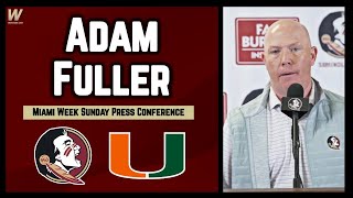 Adam Fuller Press Conference Miami Week  Duke Recap  FSU Football  Warchant TV FSU [upl. by Walliw204]