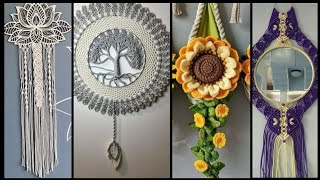 💯 Amazingly amp gorgeous Outclass crochet pattern of handmade wall hanging ideas designs [upl. by Winter382]