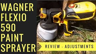 🎨Wagner FLEXiO 590 Paint Sprayer Review Adjustments and Thoughts [upl. by Cutlip857]