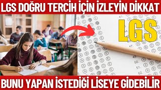 2024 LGS Doğru tercih için nelere dikkat edilmeli [upl. by Zelma502]