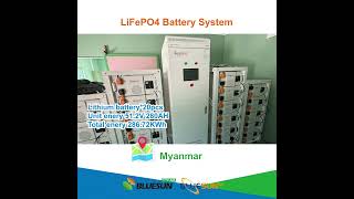 Bluesun 240KW Energy Storage System in Myanmar [upl. by Theadora]