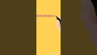 self Attested in hindi meaning self Attested meaning in hindi presentteaching12 [upl. by Erinna]