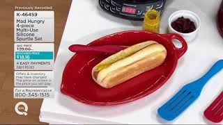 Mad Hungry 4 piece MultiUse Silicone Spurtle Set on QVC [upl. by Harve]