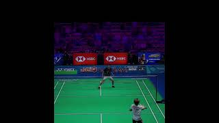 What A Cross Drop Brian Yang vs Kodai Naraoka badminton sports shorts 羽毛球 羽球 [upl. by Eenot]